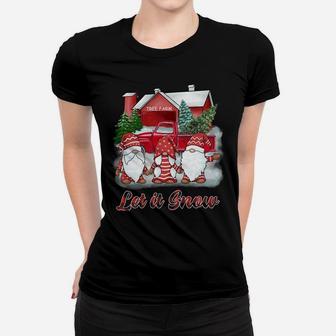 Christmas Shirts Let It Snow Gnome Womens Kids Christmas Sweatshirt Women T-shirt | Crazezy