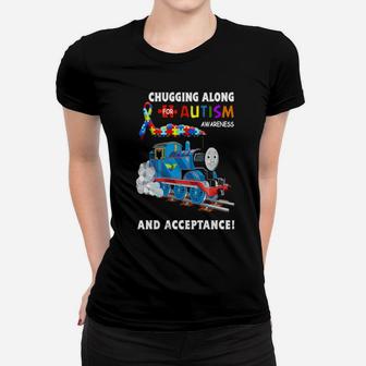 Chugging Along For Autism Awareness And Acceptance Women T-shirt - Monsterry UK