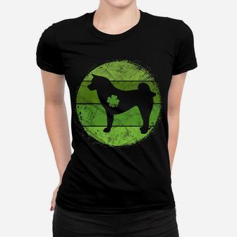 Circular Akita Irish Shamrock Gift Dog St Patrick's Day Women T-shirt | Crazezy AU