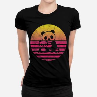 Classic Panda And Baby Gift Women T-shirt | Crazezy