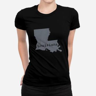 Classic Teaze Louisiana State Map Women T-shirt - Thegiftio UK