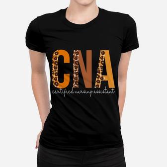 Cna Certified Nursing Assistant Leopard Fall Autumn Lovers Sweatshirt Women T-shirt | Crazezy