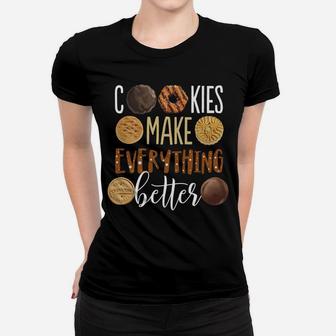 Cookies Make Everything Better Funny Christmas Women T-shirt | Crazezy