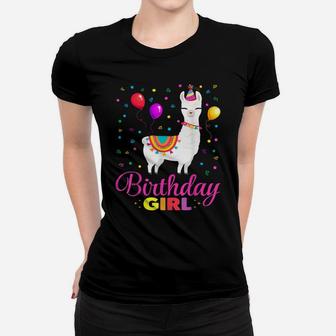 Cool Cute Alpaca Llama Cactus Girls Birthday Party Animal Women T-shirt | Crazezy CA