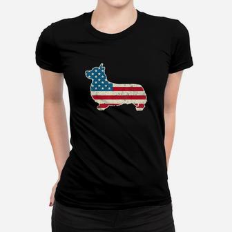 Corgi 4Th Of July Dog Usa American Flag Women T-shirt - Monsterry DE