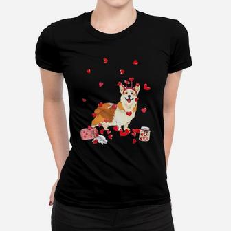 Corgi Dog Valentines Day Women T-shirt - Monsterry UK