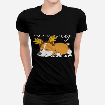 Corgi Lovers Dog Gifts Merry Corgmas Christmas Women T-shirt | Crazezy CA