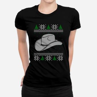 Cowman Xmas Gift Cowboy And Cowgirl Hat Lover Ugly Christmas Sweatshirt Women T-shirt | Crazezy CA