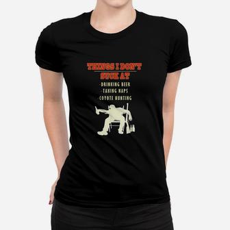 Coyote Hunting Accessories Gear Funny Trapper Hunter Women T-shirt | Crazezy