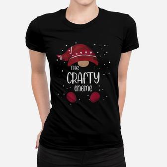 Crafty Gnome Matching Family Pajamas Christmas Gift Women T-shirt | Crazezy AU