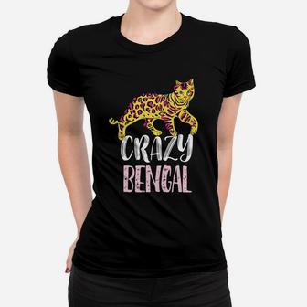 Crazy Bengal Lady – Cute Bengal Cat Lovers Women T-shirt | Crazezy CA