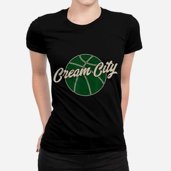 Cream City Retro Vintage Milwaukee Basketball Wisconsin Women T-shirt | Crazezy CA