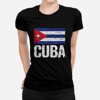Cuba Inspired Flag Cuban Proud Women T-shirt | Crazezy