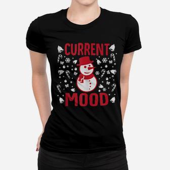 Current Mood Snowman Xmas Outfit Women T-shirt - Monsterry UK