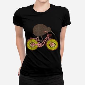 Cute Animal Kiwi Cycling New Zealand Women T-shirt | Crazezy