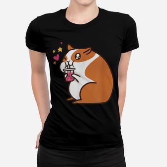 Cute Bubble Tea Hamster Drinks Boba Animals Women T-shirt | Crazezy
