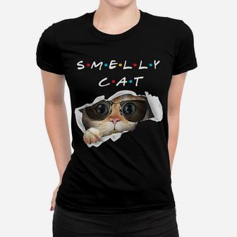 Cute Cat Lovers Funny Smelly Cat Women T-shirt | Crazezy DE