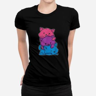 Cute Cat Pride Flag Gift Kawaii Women T-shirt | Crazezy CA