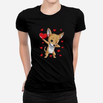 Cute Chihuahua Dog Heart Valentine's Day Valentine Women T-shirt - Monsterry UK