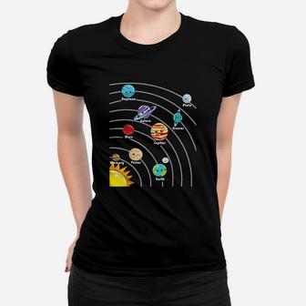 Cute Colorful Planet Solar System Women T-shirt | Crazezy AU