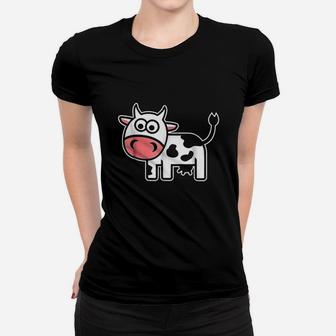 Cute Comic Cow Women T-shirt | Crazezy