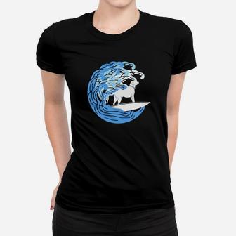 Cute Dog Surfer Shirt, Surfing Puppy Tee For Pet Owner Women T-shirt | Crazezy DE