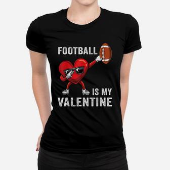 Cute Football Lover Heart Dabbing Valentines Day Boys Gift Women T-shirt | Crazezy DE