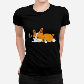 Cute Gift For Welsh Corgi Dog Lovers Nope Lazy Corgi Women T-shirt | Crazezy AU