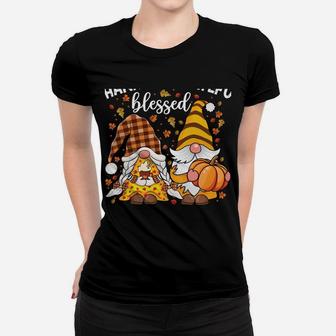 Cute Gnomes Couple With Pumpkin Spice Fall Yall Autumn Gnome Women T-shirt | Crazezy