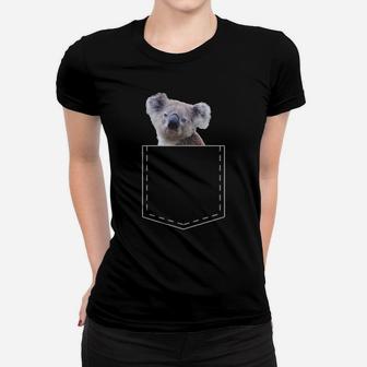 Cute Koala Gift Funny Pocket For Men Women Girls Boys Women T-shirt | Crazezy