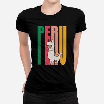 Cute Peruvian Alpaca Product Llama From Peru Women T-shirt | Crazezy