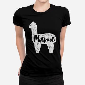 Cute Proud Mama Llama Alpaca Happy Mothers Day Gift Shirt Women T-shirt | Crazezy DE