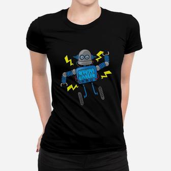 Cute Robot Women T-shirt | Crazezy