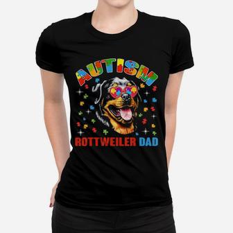 Cute Rottweiler Lover Autism Awareness Dog Da Women T-shirt - Monsterry UK