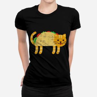 Cute Taco Cat Funny Cinco De Mayo Pet Owner Foodie Mexican Women T-shirt | Crazezy