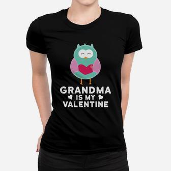Cute Valentines Day For Kids Grandma Is My Valentine Women T-shirt - Thegiftio UK