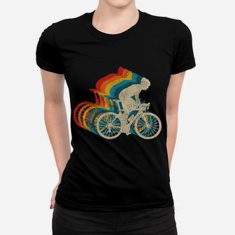 Cycling Vintage Retro Road Bike Racing Cyclist Gift Women T-shirt | Crazezy