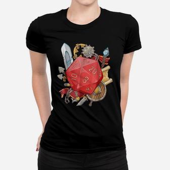 D20 Tabletop Rpg Dice Dungeon Fantasy Game T-Shirt Women T-shirt | Crazezy