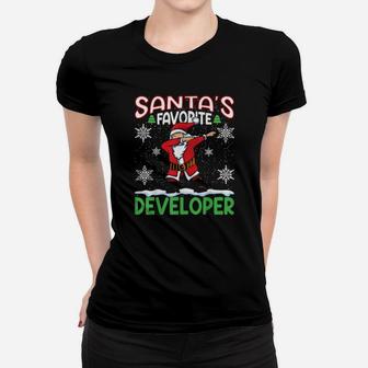 Dab Santas Favorite Developer Christmas Santa Dabbing Women T-shirt - Monsterry DE