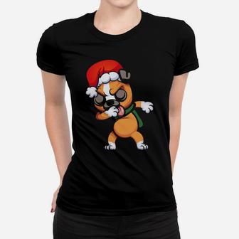 Dabbing Boxer Santa For Christ Women T-shirt - Monsterry DE
