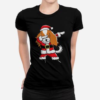 Dabbing Cavalier King Charles Spaniel Christ Women T-shirt - Monsterry