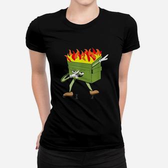 Dabbing Dumpster Fire Women T-shirt | Crazezy