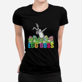 Dabbing Egg Boss Easter Bunny Women T-shirt | Crazezy