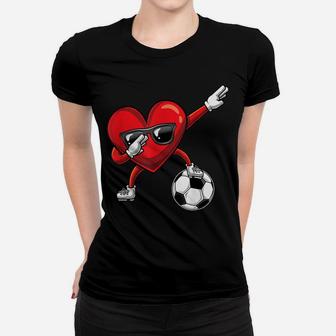 Dabbing Heart Dab Cute Valentines Day Boys Soccer Gift Women T-shirt | Crazezy