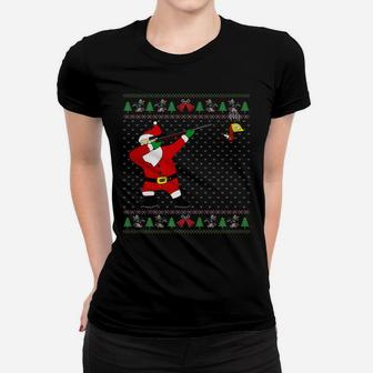 Dabbing Santa Duck Hunting Ugly Xmas Sweater Hunter Gift Women T-shirt | Crazezy DE