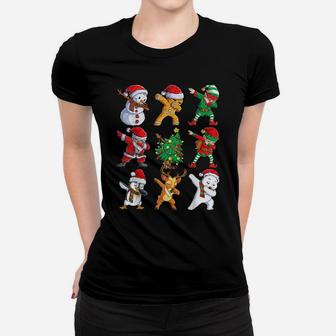 Dabbing Santa Elf Friends Christmas Boys Men Funny Xmas Dab Women T-shirt | Crazezy DE