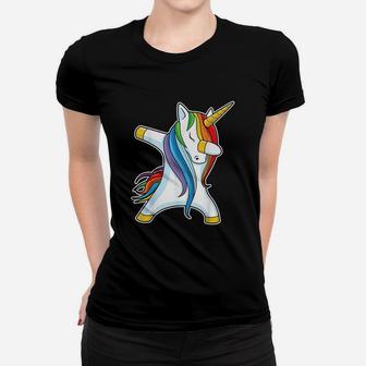 Dabbing Unicorn Rainbow Unicorns Women T-shirt