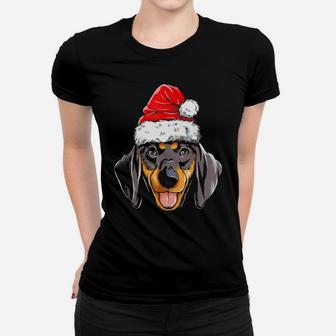 Dachshund Santa Women T-shirt - Monsterry CA