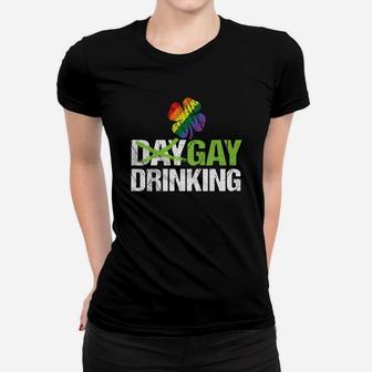 Day Drinking Lgbt Gay Pride Funny St Patricks Day Women T-shirt - Thegiftio UK