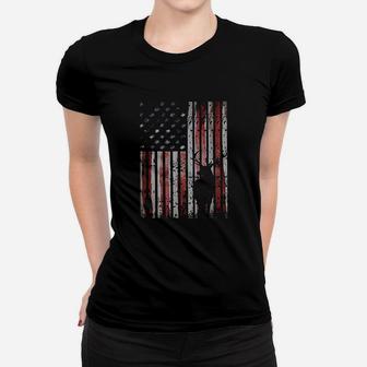 Deer Hunting American Flag Gift For Whitetail Buck Hunters Women T-shirt | Crazezy AU
